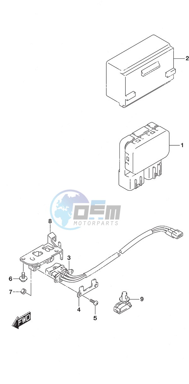 PTT Switch Tiller Handle w/Power Tilt