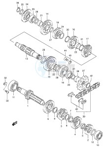 RM250 (E3-E28) drawing TRANSMISSION