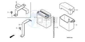 SCV100F9 Turkey - (TU) drawing BATTERY