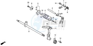 ANF125 drawing GEARSHIFT DRUM