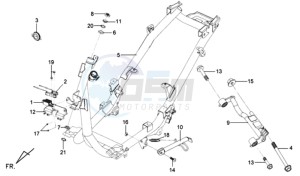 MIO 50 drawing FRAME / ENGINE MOUNT