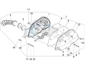 GTS 300 SUPER 4T 4V IE ABS E4 (EMEA) drawing Air filter