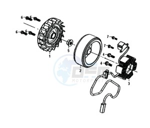 ORBIT II 50 45KMH (L8) EU drawing MAGNETO / FLYWHEEL