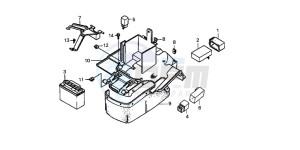 SJ100 1100 BALI EX drawing BATTERY/REAR FENDER