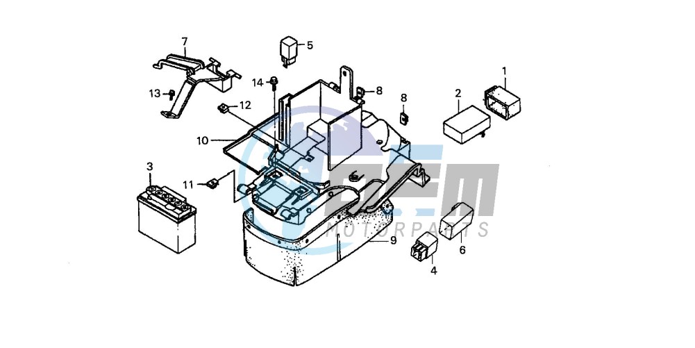 BATTERY/REAR FENDER