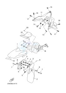 YPR125R XMAX 125 EVOLIS 125 (2DM3 2DM3) drawing FENDER