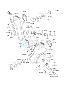 VN 1600 D [VULCAN 1600 NOMAD] (D6F-D8FA) D8F drawing CAMSHAFT-- S- -_TENSIONER