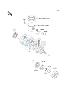 JT 900 C [900 STX] (C1-C2) [900 STX] drawing CRANKSHAFT_PISTON-- S- -