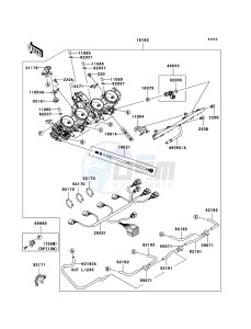 NINJA ZX-10R ZX1000D6F FR GB XX (EU ME A(FRICA) drawing Throttle