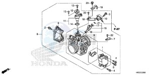 TRX420FA2F TRX420 Europe Direct - (ED) drawing THROTTLE BODY