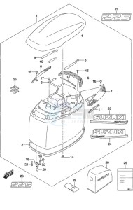 DF 225 drawing Engine Cover