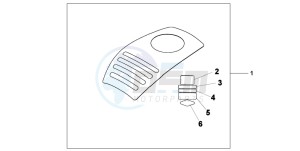 XL1000V drawing TANK PROTECTION COVER