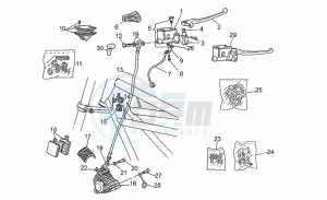 V 75 750 PA Vecchio Tipo PA Vecchio Tipo drawing Front master cilinder