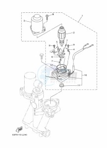 F150BETX drawing TILT-SYSTEM-2