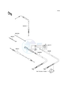 KVF 750 E [BRUTE FORCE 750 4X4I NRA OUTDOORS] (E8F-E9FA) E8F drawing CABLES