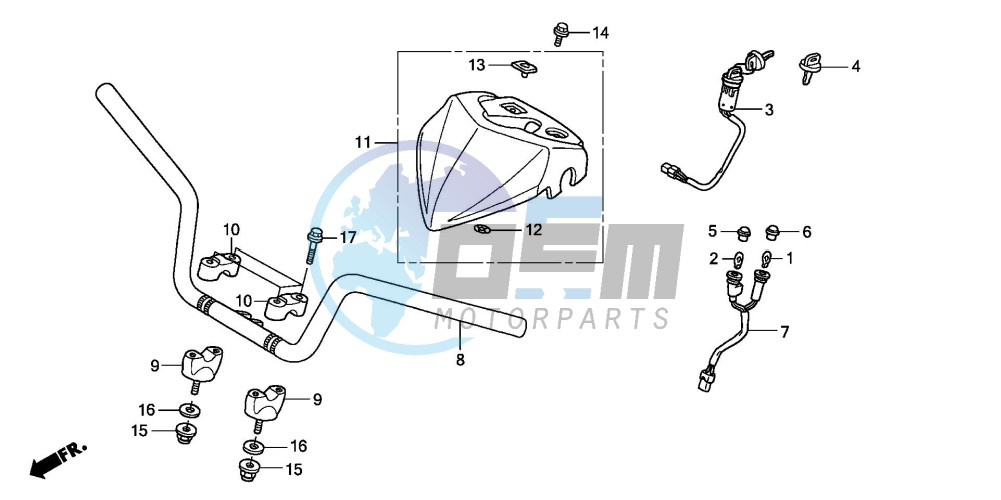 HANDLE PIPE (TRX300EX'07,'08)