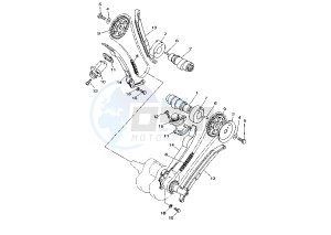 XV DX VIRAGO 535 drawing CAMSHAFT -CHAIN