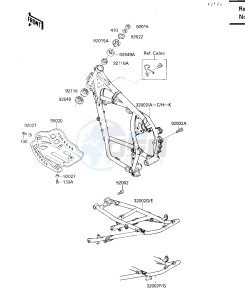 KL 650 A [KLR650] (A1-A5) [KLR650] drawing FRAME