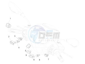 MEDLEY 125 4T IE ABS E3, E4 (APAC) drawing Selectors - Switches - Buttons