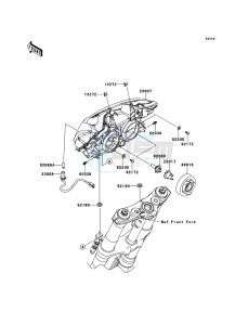 Z1000 ABS ZR1000EDF FR XX (EU ME A(FRICA) drawing Headlight(s)