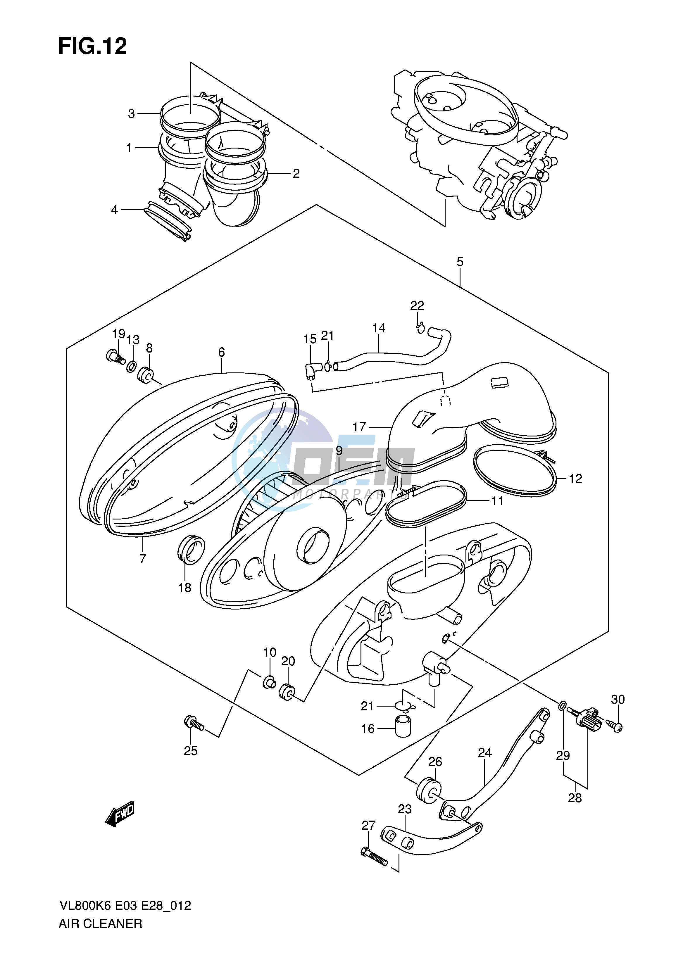 AIR CLEANER (MODEL K6 K7 K8)