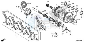 CBR1000RAG CBR1000 - Fireblade ABS Europe Direct - (ED) drawing CRANKSHAFT/ PI STON