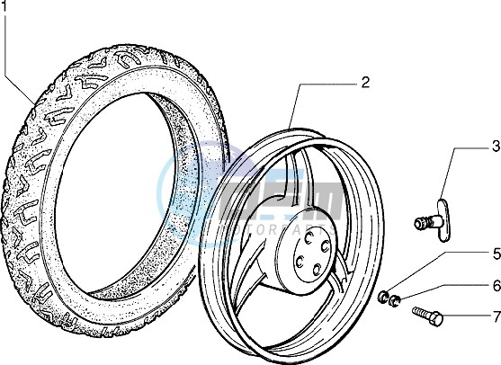 Rear wheel - Tyre