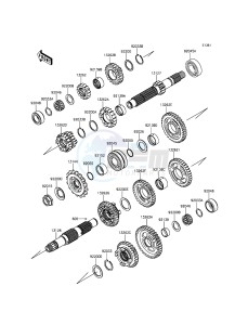 NINJA_ZX-6R_ABS ZX636FFF FR GB XX (EU ME A(FRICA) drawing Transmission