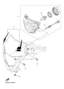 WR450F (1DX9 1DX6 1DX8 1DX7) drawing HEADLIGHT