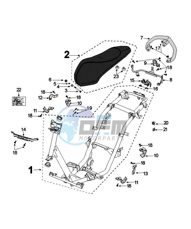 FRAME AND SADDLE