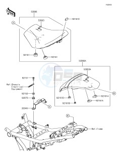 NINJA 650 EX650KJF XX (EU ME A(FRICA) drawing Seat