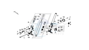 MAXSYM 400 EFI drawing FRONT FORK CPL