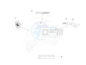 Fly 50 4t 4v drawing Plates - Emblems