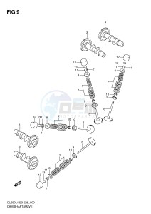 DL650 (E3) V-Strom drawing CAMSHAFT   VALVE