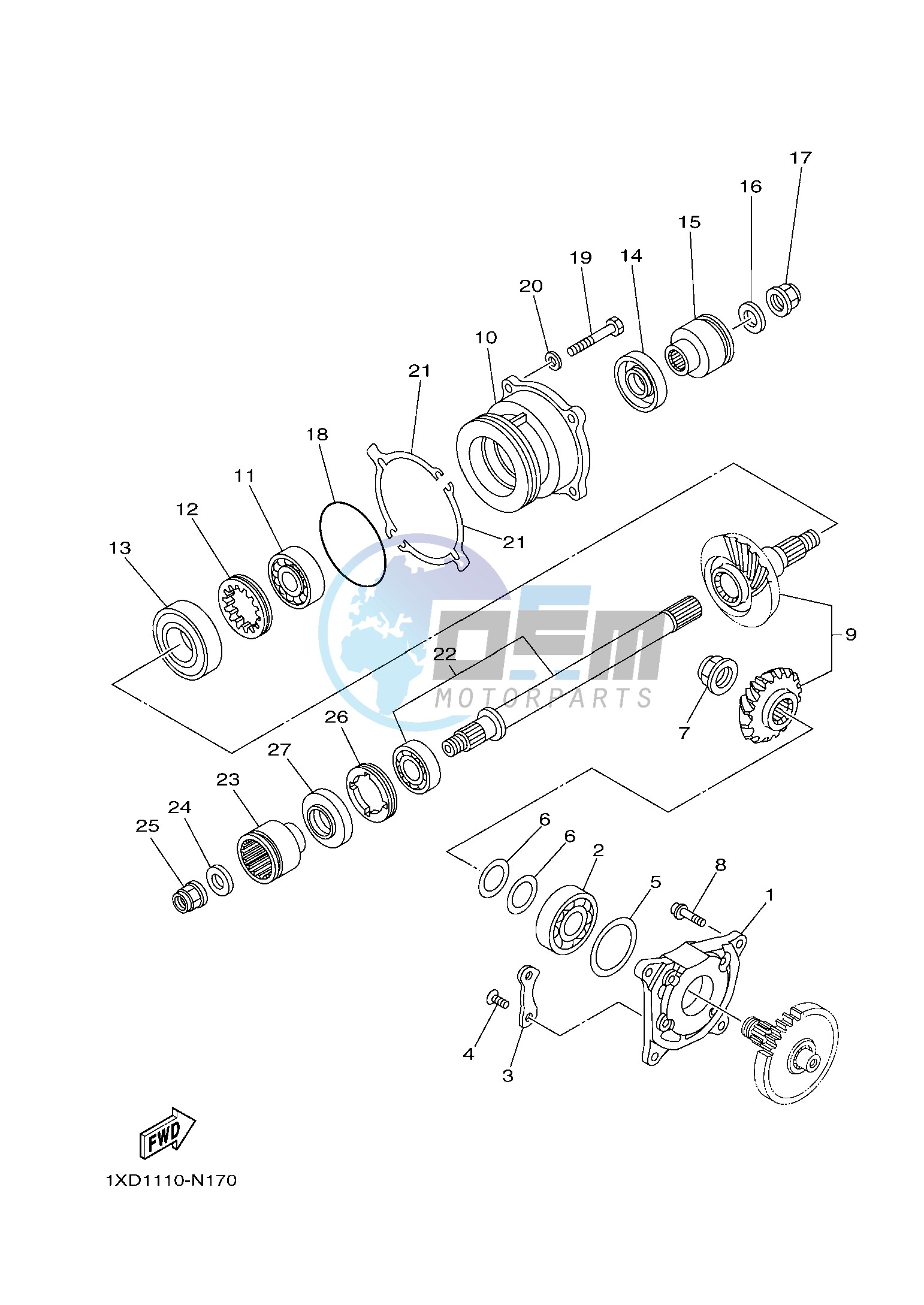 MIDDLE DRIVE GEAR