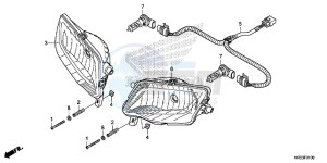 TRX420TM1E TRX420 Europe Direct - (ED) drawing HEADLIGHT