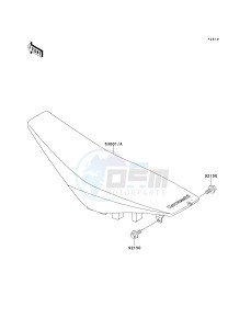 KX 125 L [KX125] (L2) [KX125] drawing SEAT