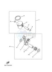 YZ125 (B0VB) drawing OPTIONAL PARTS 1