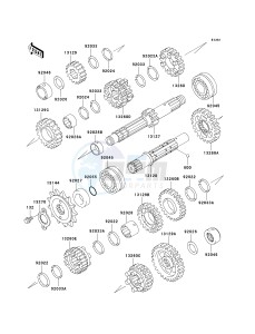 EX 500 D [NINJA 500R] (D6F-D9F) D7F drawing TRANSMISSION