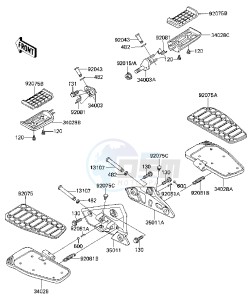 ZN 1300 A [VOYAGER] (A1-A4) [VOYAGER] drawing FOOTRESTS