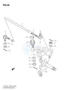 LT-F250 (E28-E33) drawing STEERING KNUCKLE