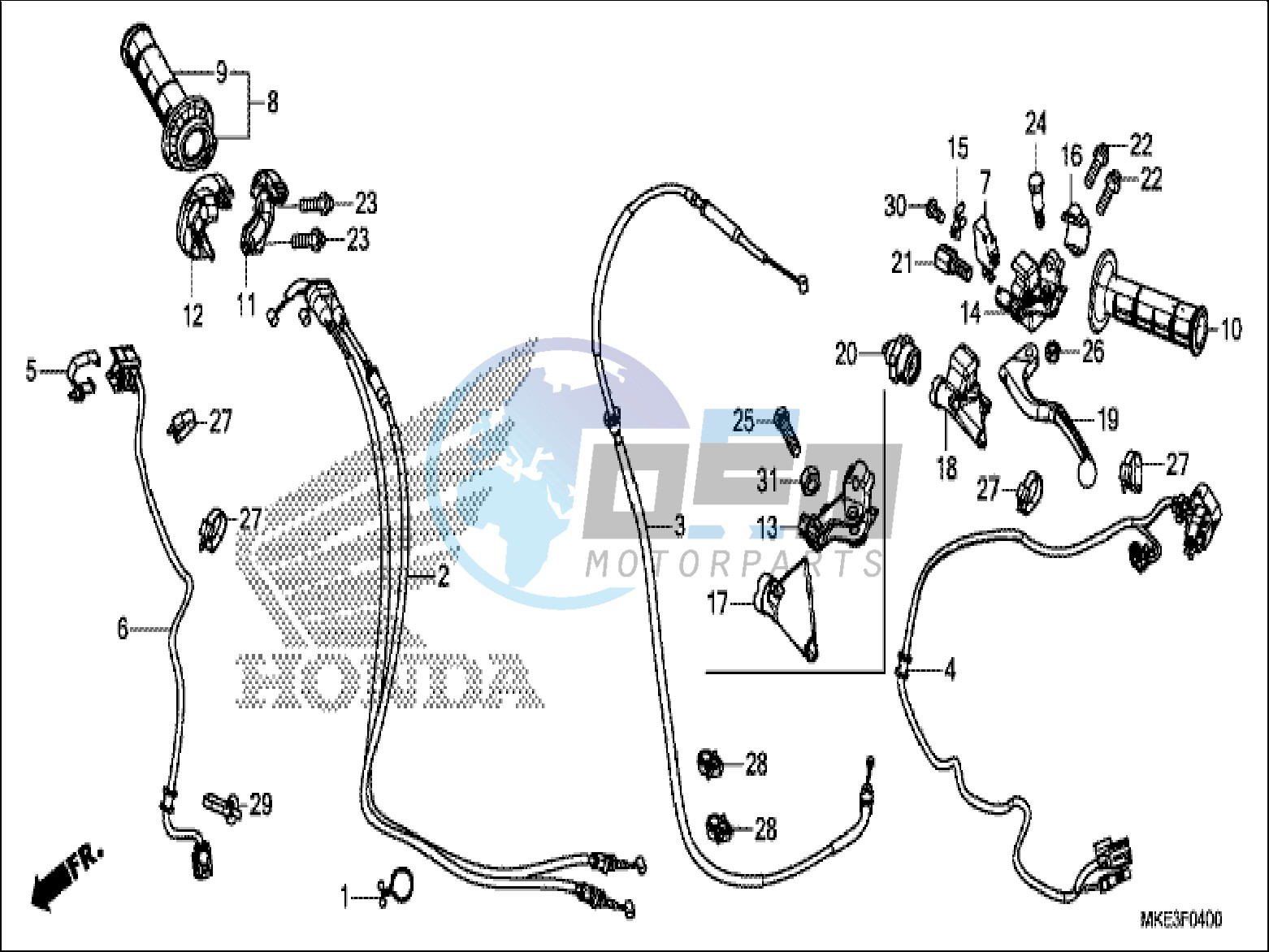 HANDLE LEVER/SWITCH/CABLE