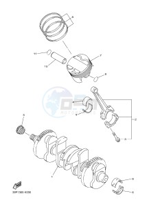 FZ8-N FZ8 (NAKED) 800 (2SH5) drawing CRANKSHAFT & PISTON