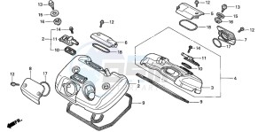 VT600CD2 drawing CYLINDER HEAD COVER