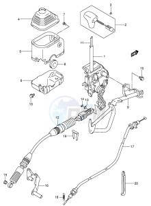 LT-A500F (P24) drawing SHIFT LEVER