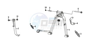 WOLF SB125Ni (L8) EU drawing MIDDLE STAND /SIDE STAND