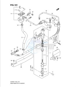 DL650 drawing REAR MASTER CYLINDER (DL650AL1 E19)