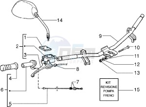 Skipper 150 drawing Front brake cylinder-Brake caliper