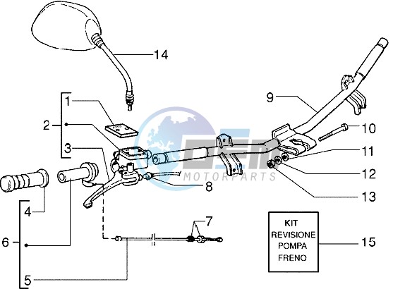 Front brake cylinder-Brake caliper