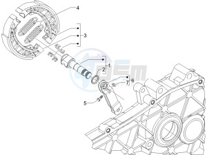 LX 150 4T E3 drawing Rear brake - Brake jaw